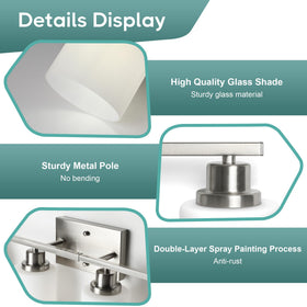 Ascher fixture with E26 sockets supports LED CFL and more