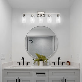 Ascher vanity light is easy to install and hardwired for reliable operation.