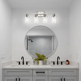 Ascher installation-ready fixture with included hardware for quick setup.