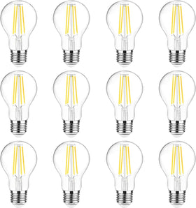 Ascher filament LED bulb in clear glass ideal for chandeliers and pendants.