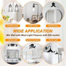 Ascher non-dimmable bulbs suit steady daylight scenes in kitchens and cafes