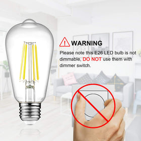 Ascher 700-lumen bulbs give crisp 4000K cool white light for functional illumination.