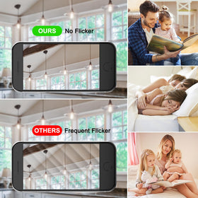 Ascher LED Edison bulbs with CRI 80 render colors accurately for real-life scenes.