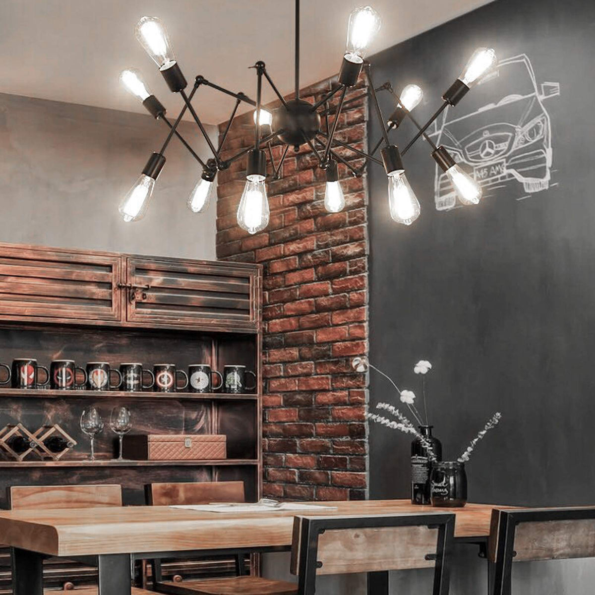 Ascher bulb spreads light with 280-degree beam angle