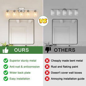 Ascher multiroom fixture suits bathrooms, bedrooms, and dressing tables with timeless appeal.