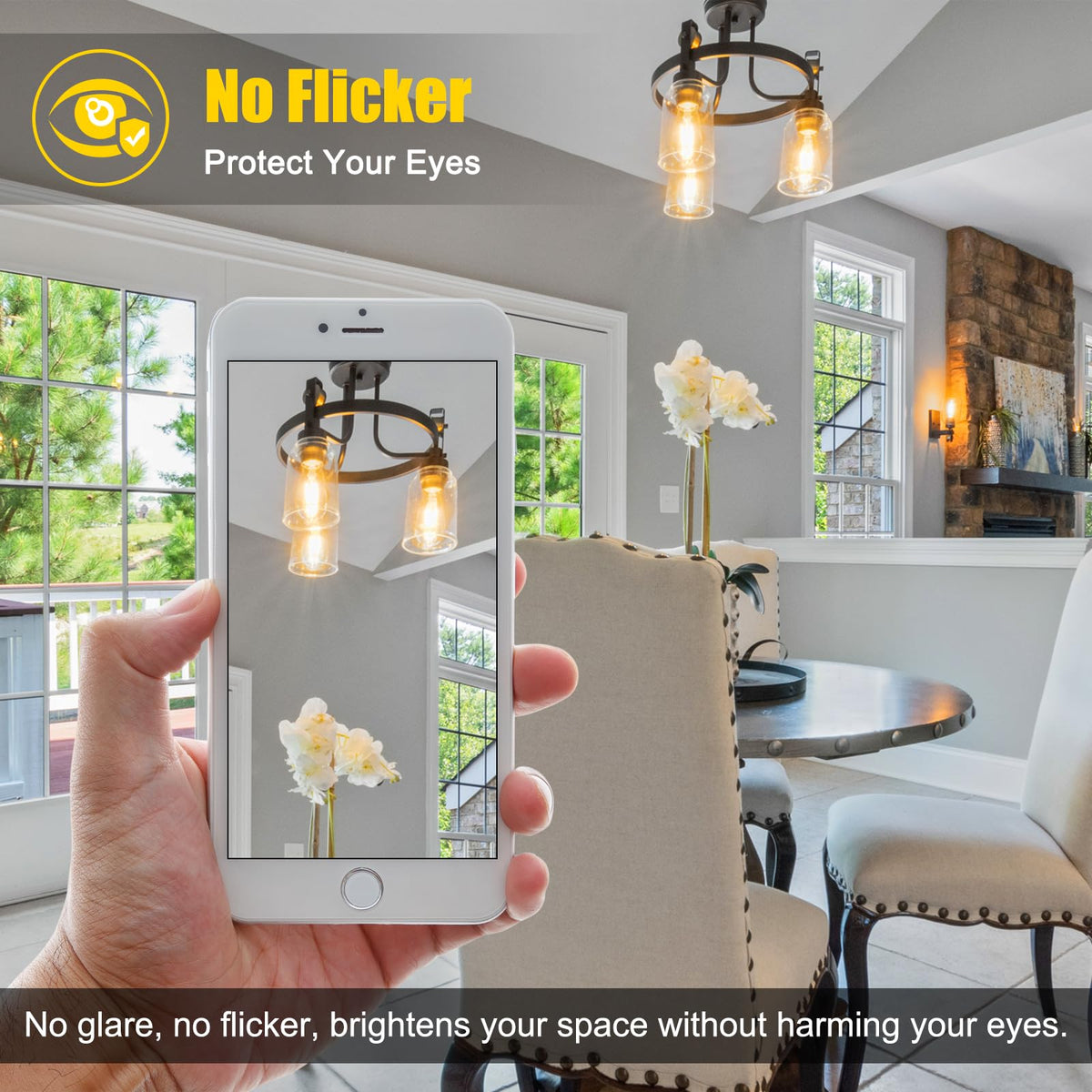 Ascher low-energy LED replaces incandescent while preserving vintage aesthetic and ambience.
