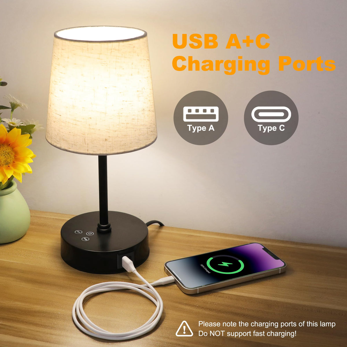 Ascher touch-dimming control lets you adjust brightness with a single tap.