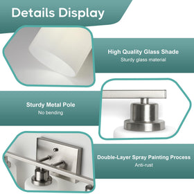 Ascher E26 base compatible with LED, CFL, or incandescent bulbs.