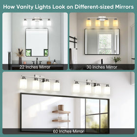Ascher vanity light includes installation hardware for easy setup