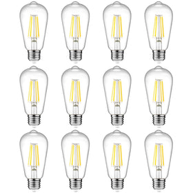 Ascher vintage Edison bulb close-up highlighting filament for warm ambiance.