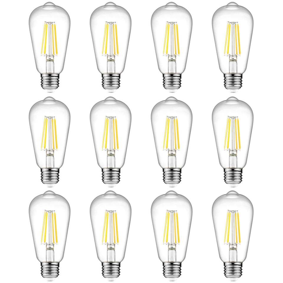 Ascher vintage Edison bulb close-up highlighting filament for warm ambiance.
