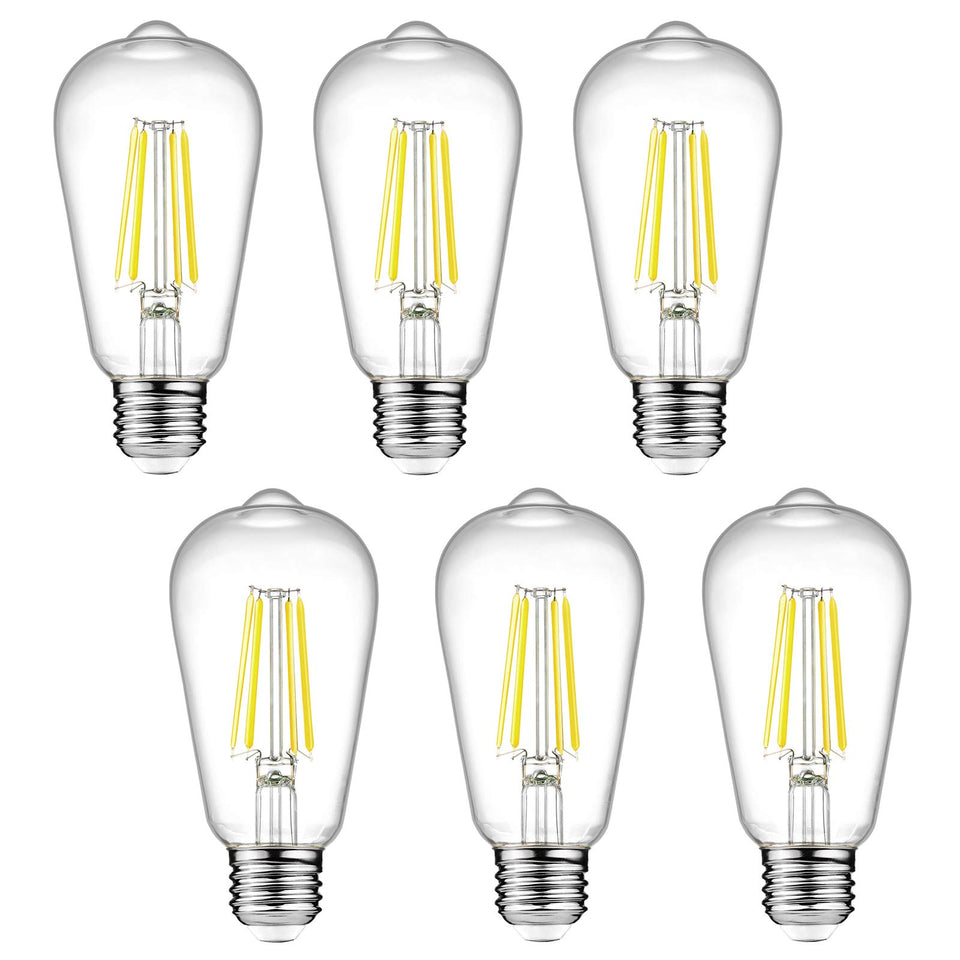 Ascher vintage LED Edison bulb with 6W energy saving and classic design