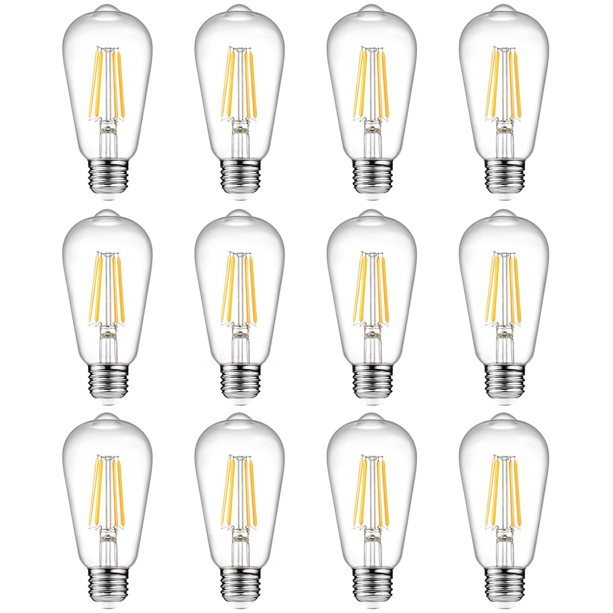 Ascher vintage Edison bulb with warm 2700K glow for cozy spaces