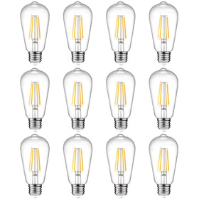 Ascher vintage Edison bulb with warm 2700K glow for cozy spaces