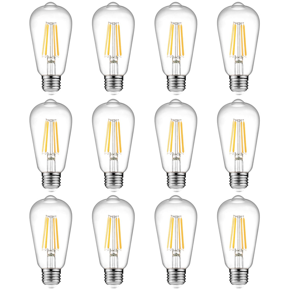 Ascher vintage Edison bulb with warm 2700K glow for cozy spaces