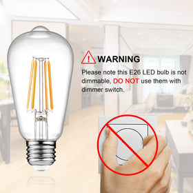 Ascher 2700K warm white Edison bulb creates cozy atmosphere in home
