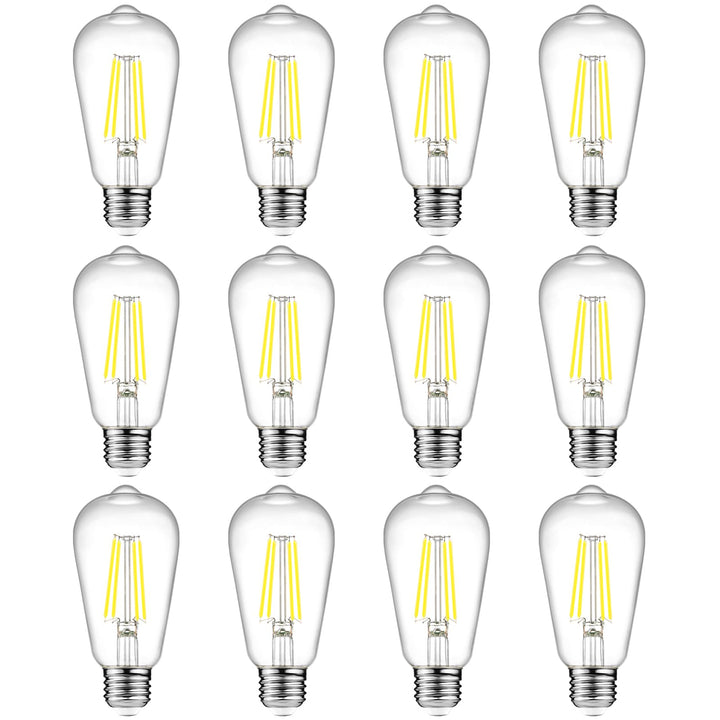 Ascher Vintage LED Edison bulbs show 6W to 60W-equivalent glow for energy efficiency