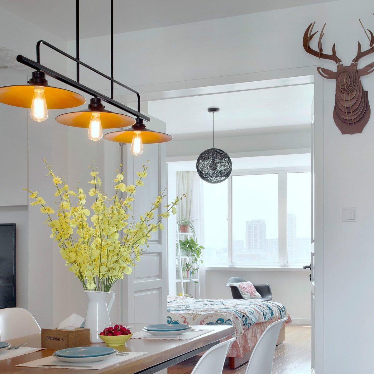 Ascher CRI 80 Edison filament bulb reveals true colors in decor