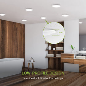 ASD 12-pack LED disk light dimmable provides smooth brightness control