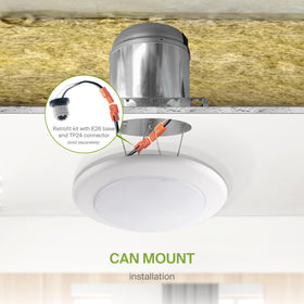 ASD 12-pack LED disk light wet-location rated for bathrooms