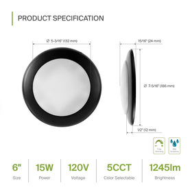 ASD 6-inch disk light close-up highlights CRI90+ for true color rendering