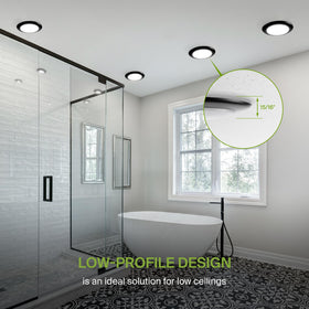 ASD 6-inch disk light dimmable from 10% to 100% for mood control
