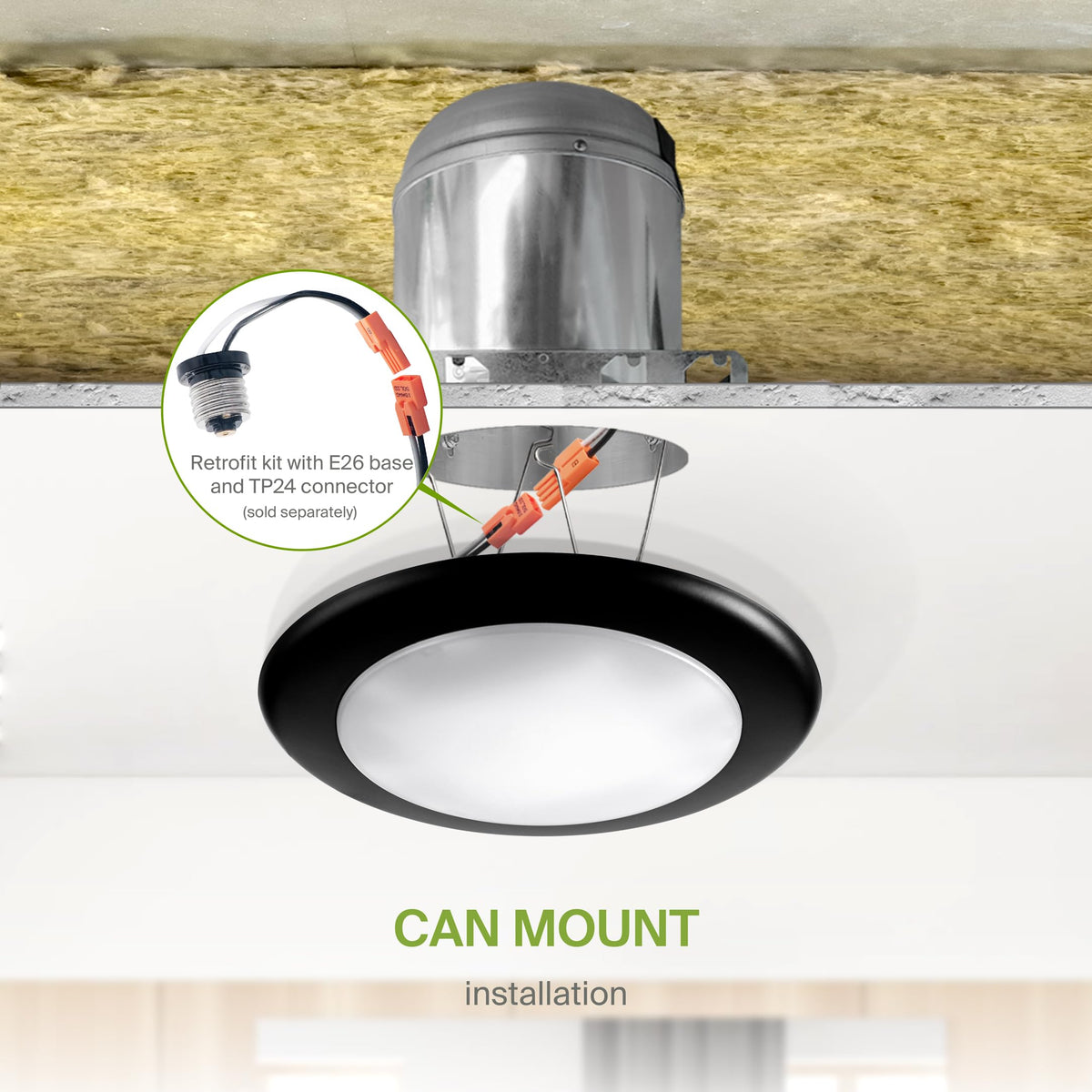 ASD disk light rated for wet locations for versatile spaces