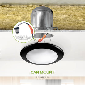 ASD disk light rated for wet locations for versatile spaces