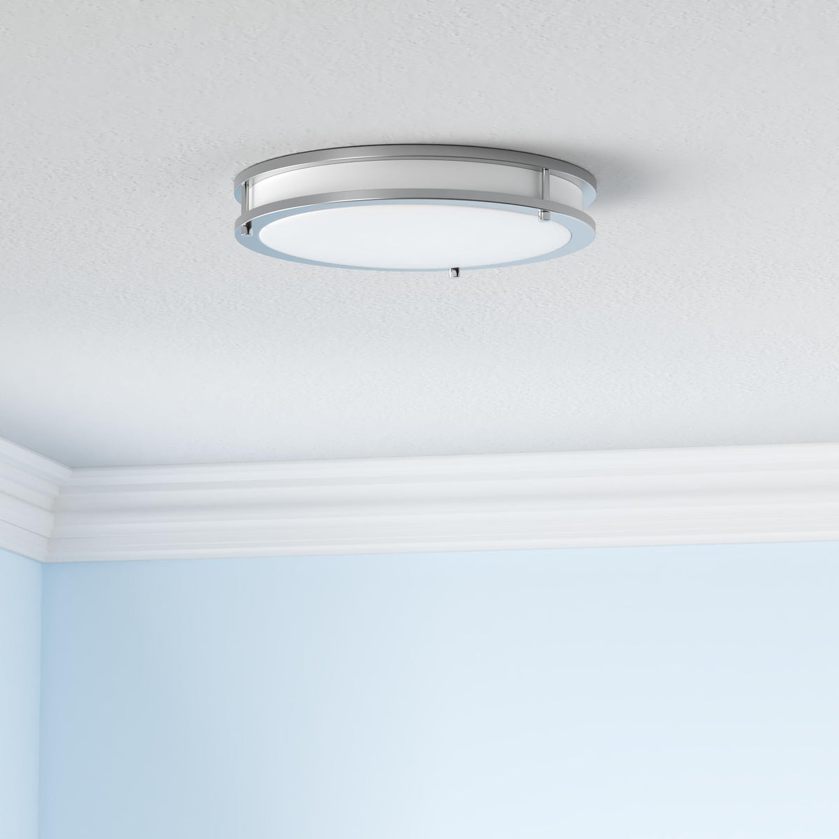ASD flush mount dimmable range demonstrates smooth brightness control for any room