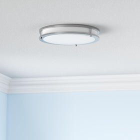 ASD flush mount dimmable range demonstrates smooth brightness control for any room
