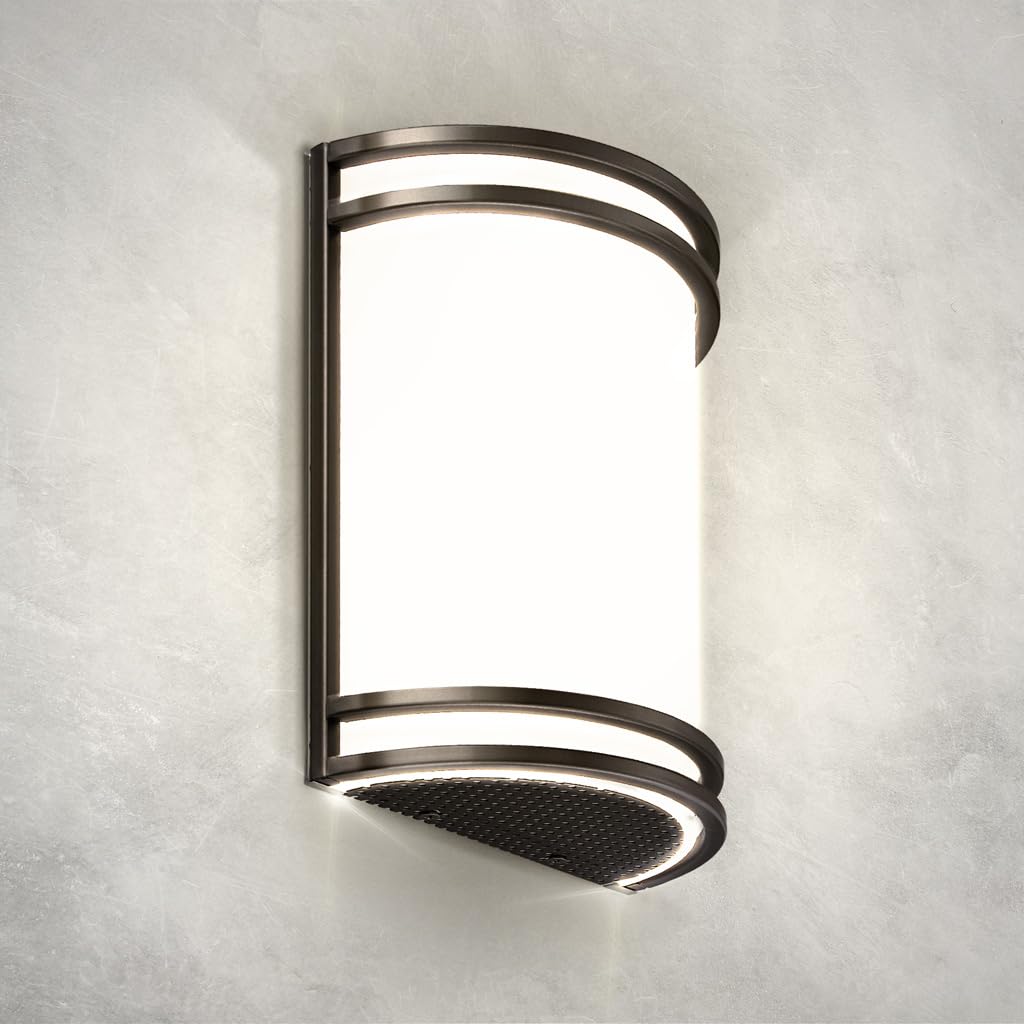 ASD LED wall sconce 10-inch fixture for hallway illumination with even distribution