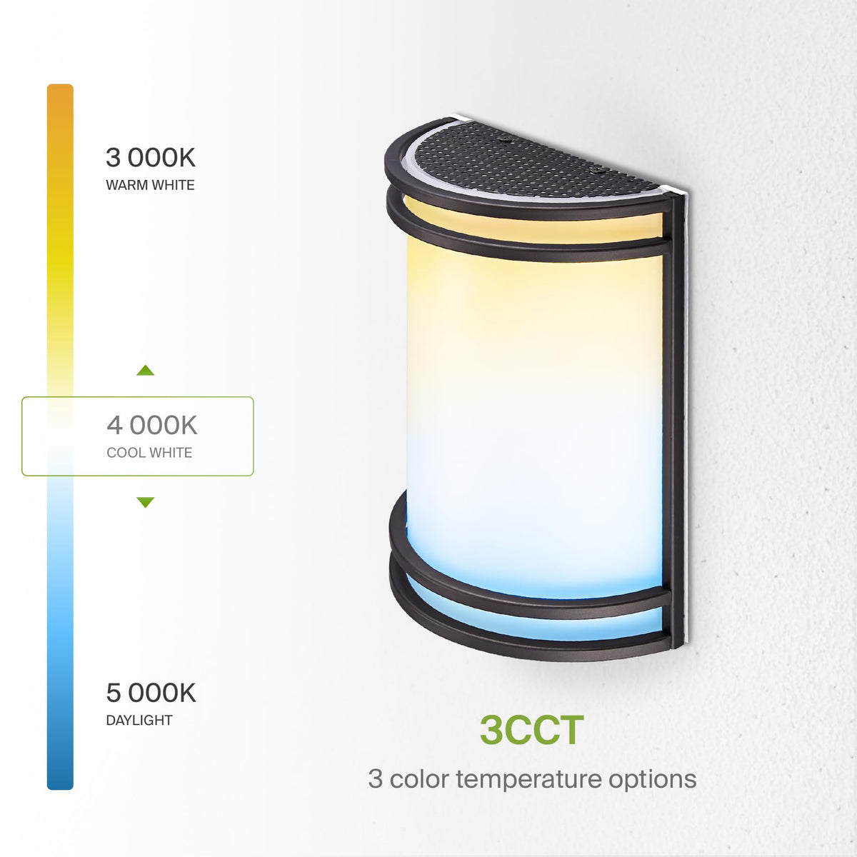 Acrylic lens delivers clear light with a wide 120-degree beam