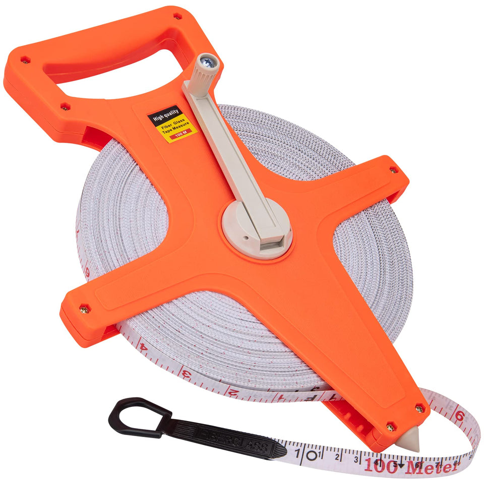 ASDFGHT Open Reel Tape Measure front view for outdoor layout and long-range checks