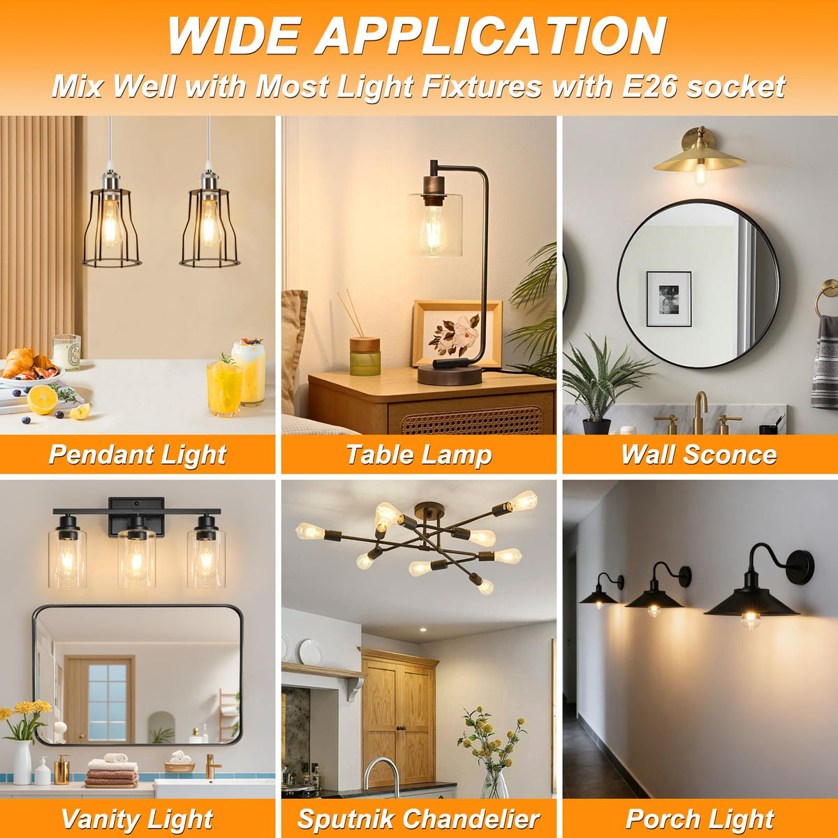 Ascher non-dimmable bulb is ideal for fixtures without dimmer switches.