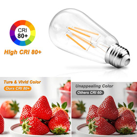 Ascher low-energy bulb reduces electricity use while maintaining vintage charm.