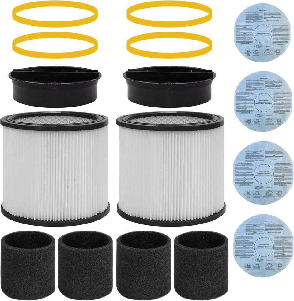 Asheviller 90304 filter with lid for Shop-Vac provides secure fit and reliable filtration.