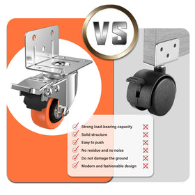 ASHGOOB baby bed caster set offers safe mobility for nursery furniture.