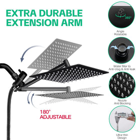 Ashwanth extension arm 11inch provides adjustable height and position for comfortable rinsing.