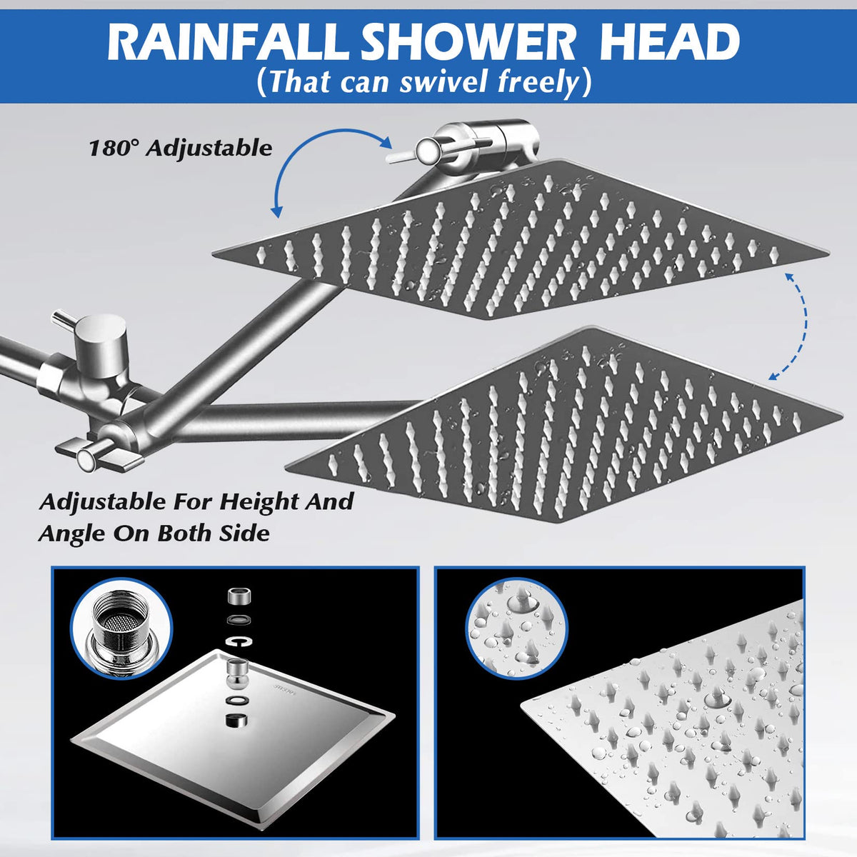 Ashwanth 360-degree rotation connection for adjustable water direction