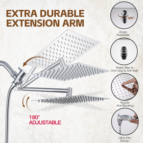 Ashwanth 11 inch extension arm: brass construction for stability and adjustable height.