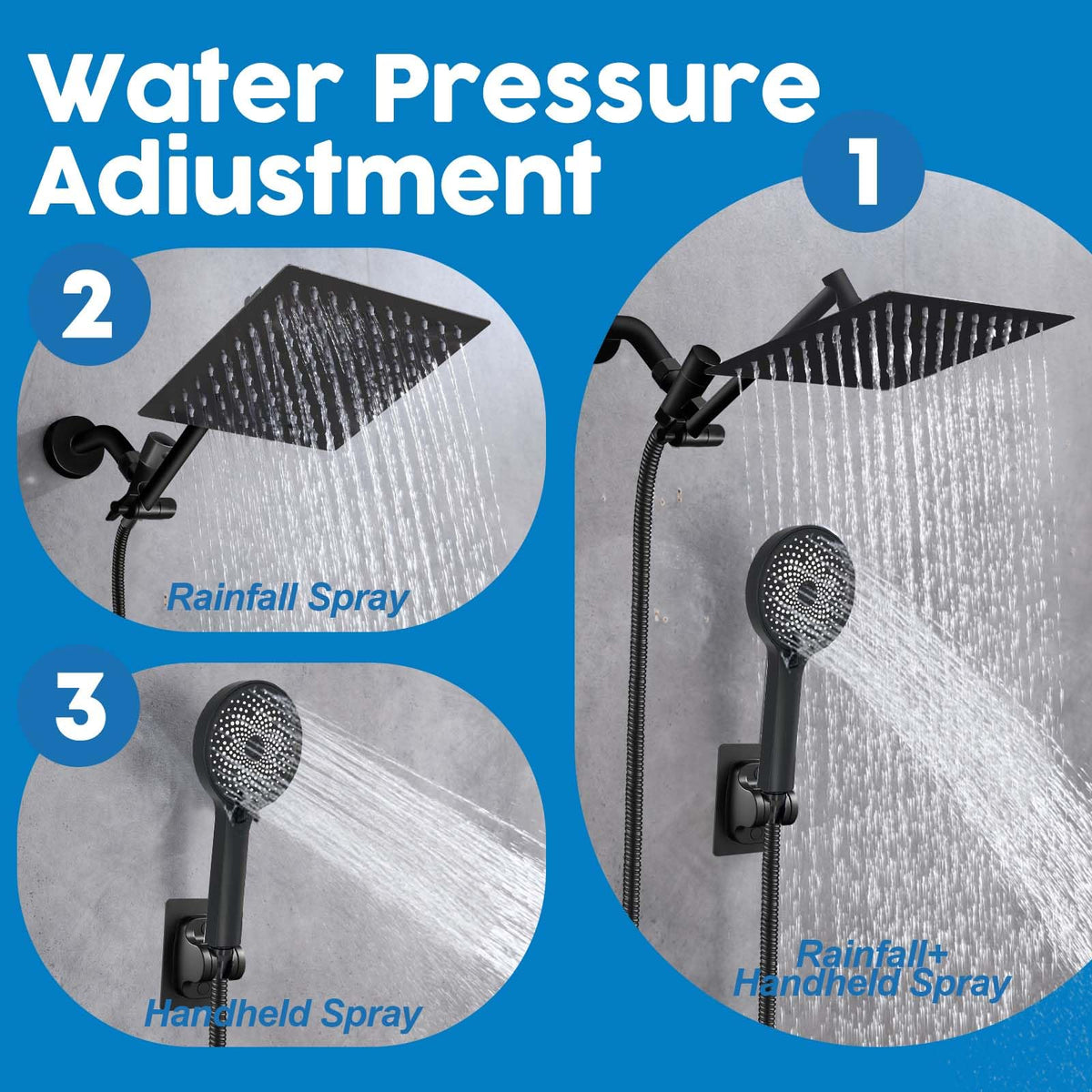 Ashwanth handheld spray mode offers convenient bathing for family use