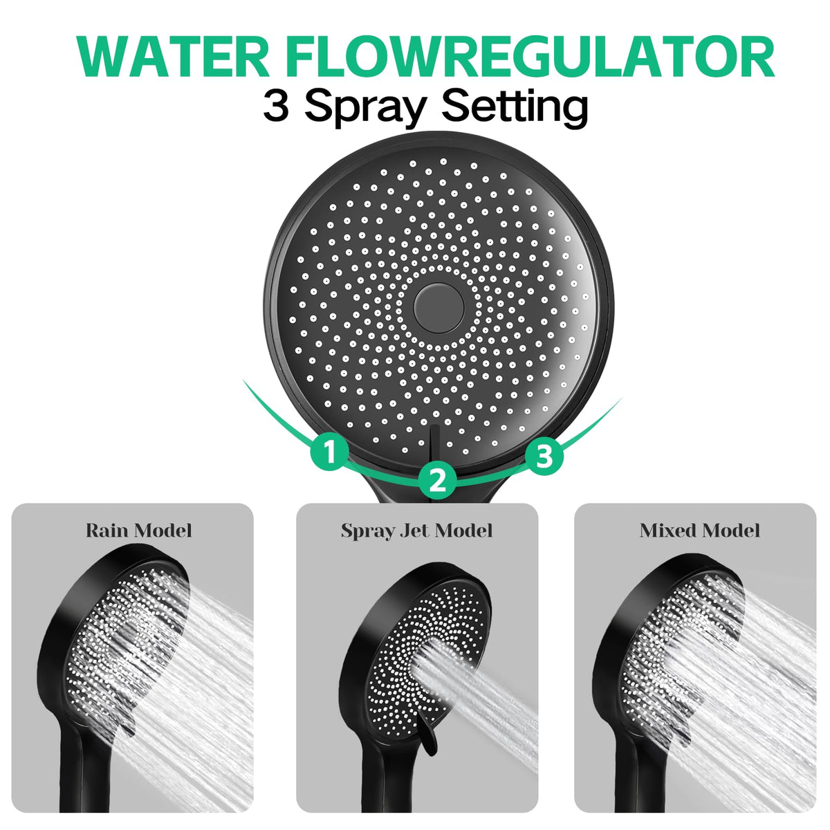 Ashwanth high-pressure hose ensures reliable water delivery during showers.