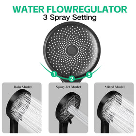 Ashwanth high-pressure hose ensures reliable water delivery during showers.
