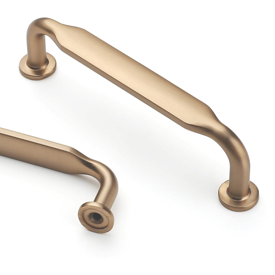 Asidrama 10-pack champagne bronze cabinet handles for easy refresh of cabinets and drawers.