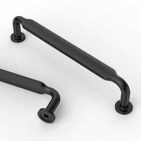 Asidrama 10-pack 5-inch matte black cabinet handles for durable kitchen cabinet pulls.