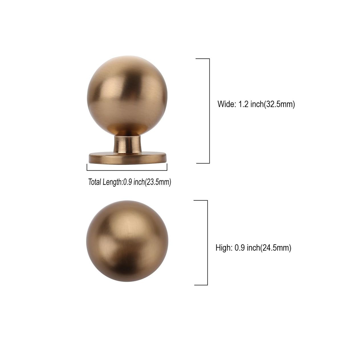 Asidrama 10-pack cabinet knobs boxed and ready for installation