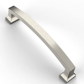 Asidrama 5 inch cabinet pull with brushed satin nickel finish adds modern accents to kitchens