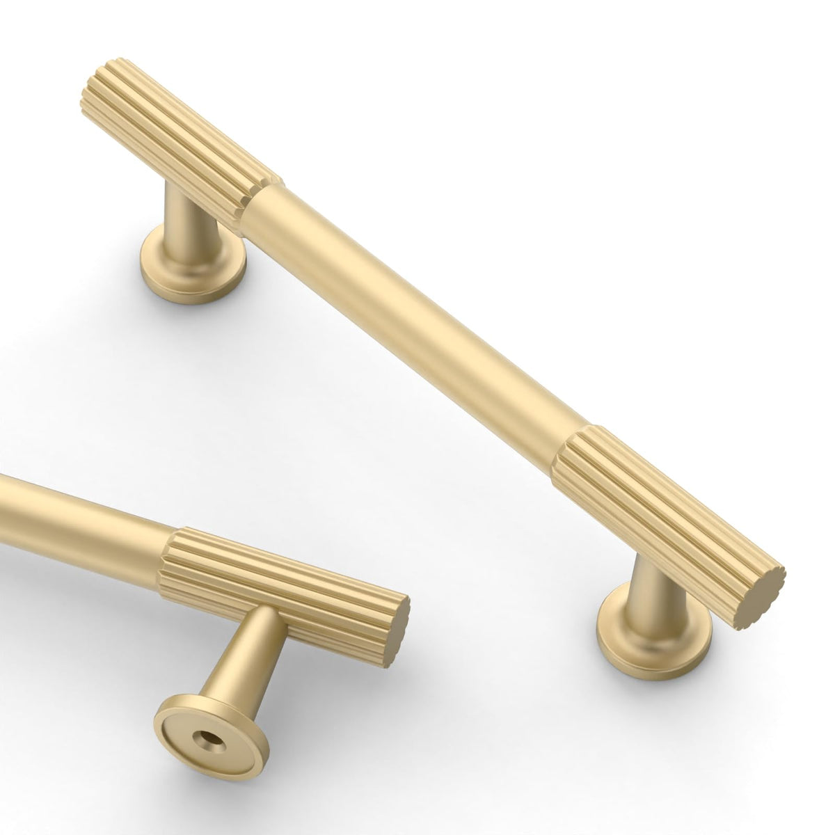 Asidrama 3-inch brushed gold cabinet pull with durable zinc alloy for kitchen cabinetry.