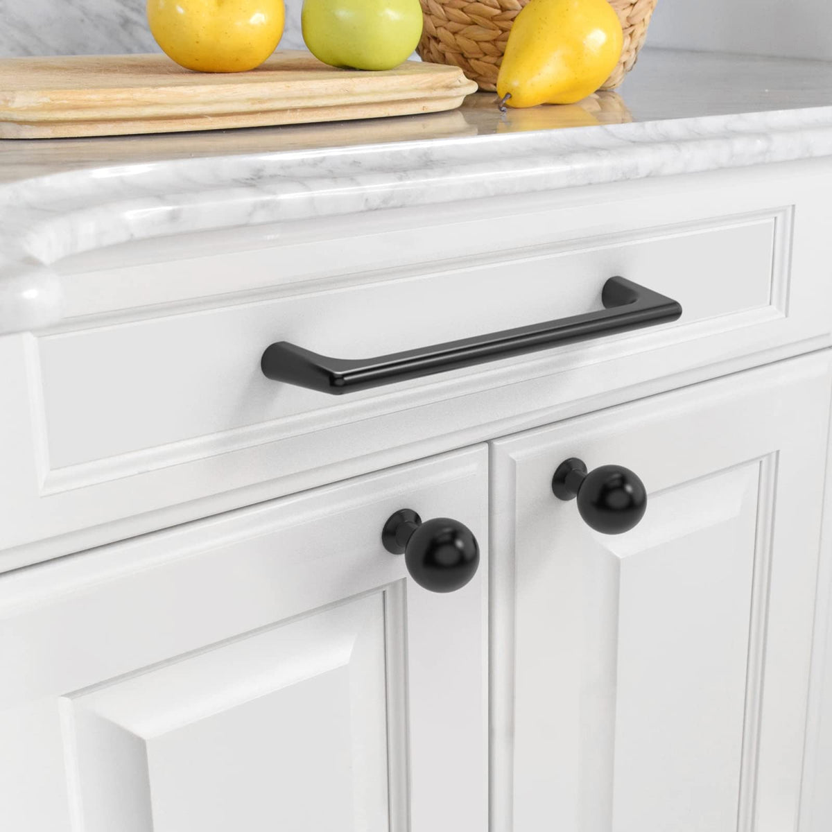 Asidrama alloy matte black cabinet handle for drawers
