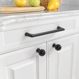 Asidrama alloy matte black cabinet handle for drawers